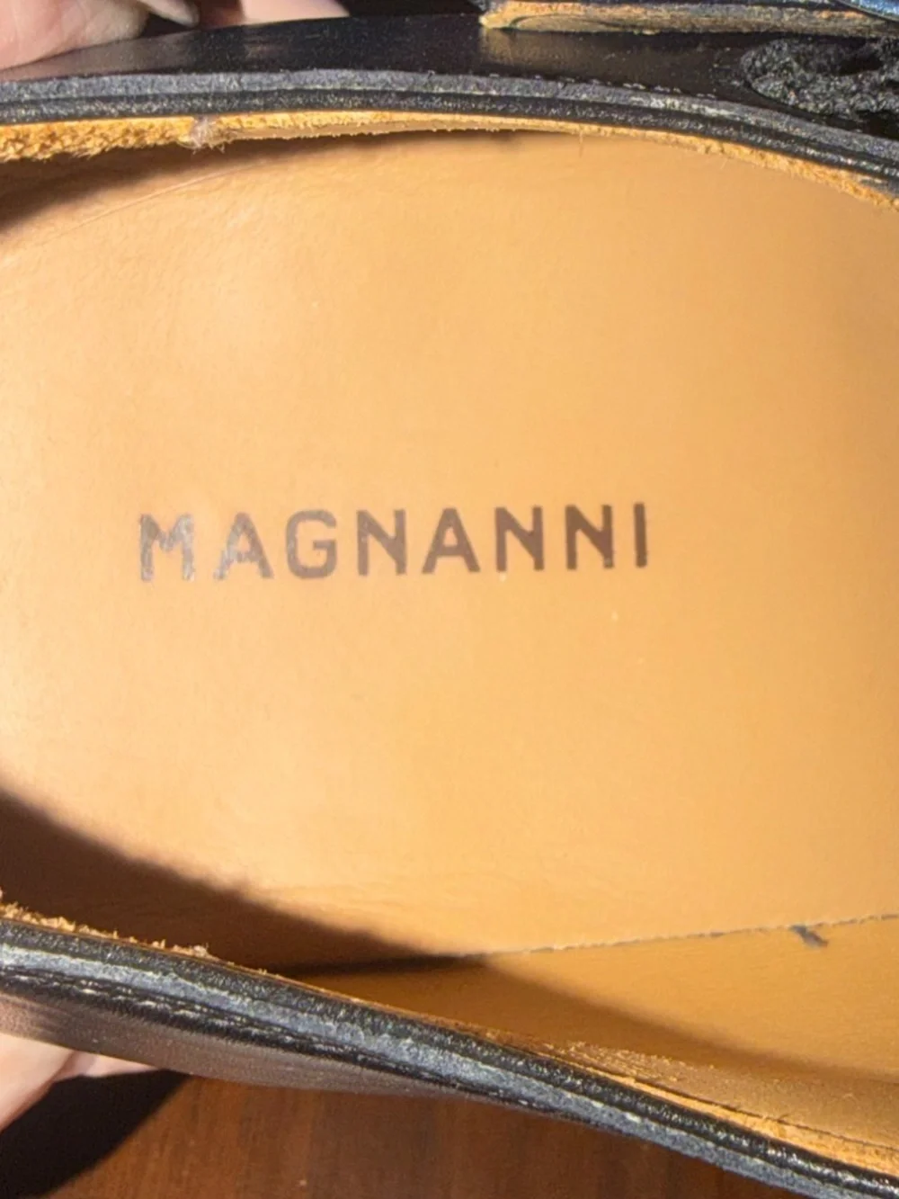Magnanni Black Buckle Dress Shoes 8.5